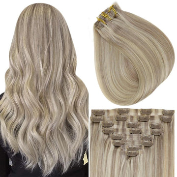 100% human hair clip